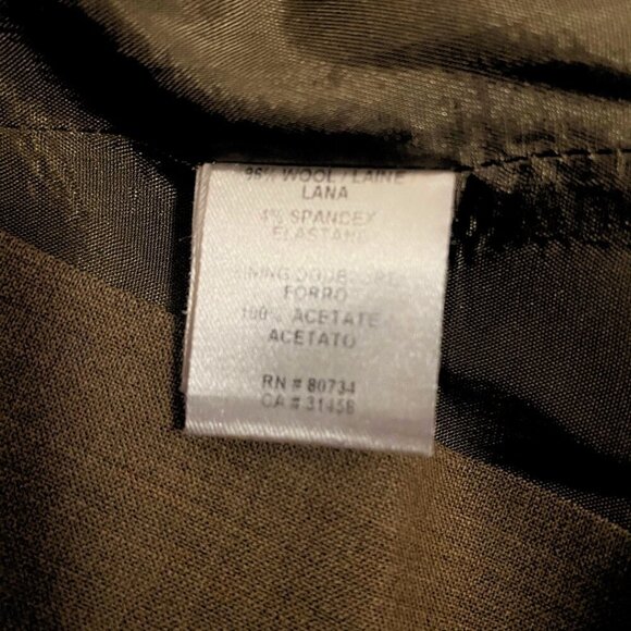 BCBG Camel Wool Blend High-Waisted Mini Skirt - Size 6 - Picture 8 of 8